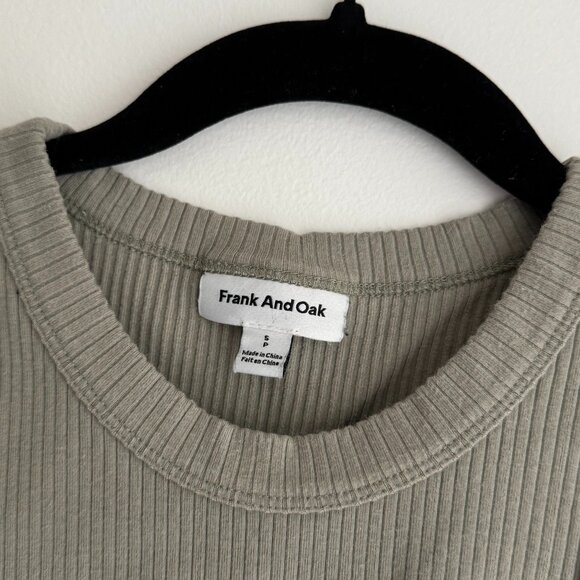 Frank and Oak Sage Green Ribbed Tank top - Picture 1 of 3